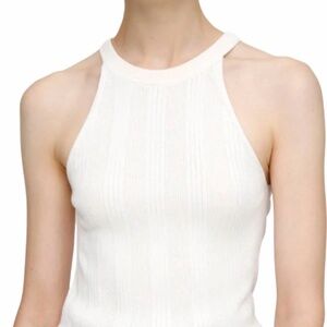 Moussy - BRAID DELTA TANK TOP - Color - Off White